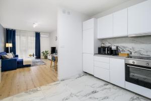Kuchyňa alebo kuchynka v ubytovaní Bence Apartman Budapest (District VII) + 11 fotografií