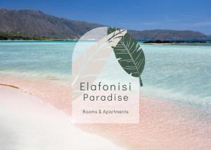 a sign on a beach with the words eleventh paradise at Elafonisi Paradise with Parking, WiFi, - Walking Distance to the Beach in Elafonisi