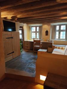 TV a/nebo společenská místnost v ubytování Hotel San Gabriele