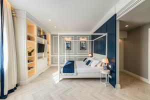 Voodi või voodid majutusasutuse Hotel Vis à Vis toas
