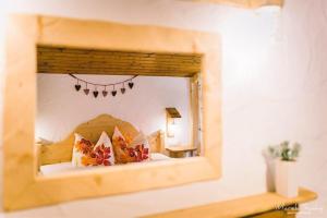 Ein Bett oder Betten in einem Zimmer der Unterkunft Haus Silberwang