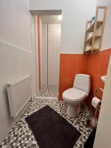 Koupelna v ubytování Guest house in Dobele city center- Pilsētas Māja