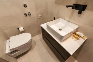 Koupelna v ubytování Hotel Vila Hedonija