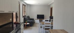 TV a/nebo společenská místnost v ubytování Apartamentos Rurales AINARIAK