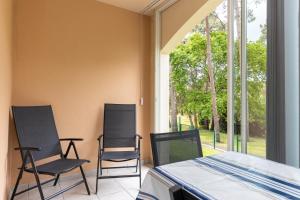 Balkon lub taras w obiekcie Résidence moderne avec piscine