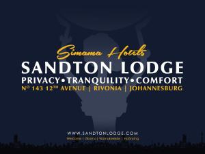 un póster para un concierto con una silueta de una mujer en Sandton Lodge Rivonia, en Johannesburgo