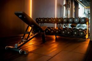 Fitness centrum a/nebo fitness zařízení v ubytování Home Hotel Mektagonen