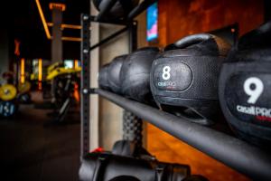 Fitness centrum a/nebo fitness zařízení v ubytování Home Hotel Mektagonen
