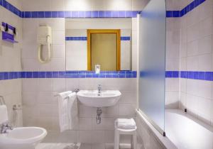 Koupelna v ubytování Hotel Botticelli