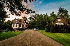 Zahrada ubytování Willa Wiktoria w Rozewiu - Parking w cenie!