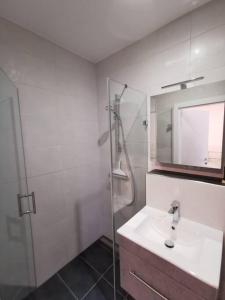 Koupelna v ubytování Ferienwohnung Zum Moselfischer