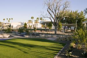 a park with green grass and a tree at Sonder The Monarch in Scottsdale