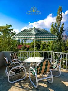 Zahrada ubytování Ibex lodge Skardu