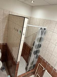 A bathroom at Penzión Michaela Vyhne