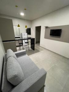 Coin salon dans l'établissement Vêneto Flat Residence (AP-13)