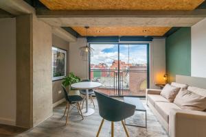 Et opholdsområde på Trendy 1BR In Chapinero