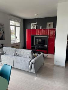 TV a/nebo společenská místnost v ubytování APPT CENTRE VILLE ROUEN