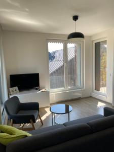 TV a/nebo společenská místnost v ubytování Apartmán v LakeParku