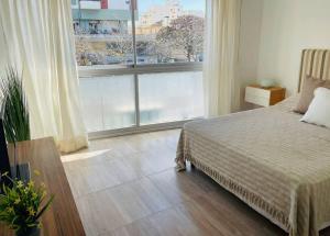 Katil atau katil-katil dalam bilik di Lovely one bedroom apartment in Vicente Lopez
