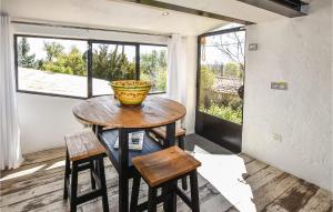a small table in a room with a bowl on it at Gorgeous Home In Sault in Sault-de-Vaucluse