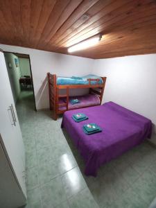 Una cama o camas cuchetas en una habitación  de Los girasoles