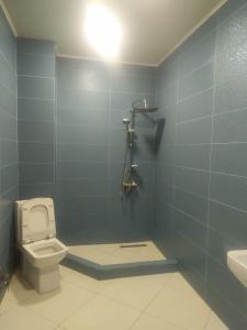 a bathroom with a toilet and a sink at Family apartament in Batumi