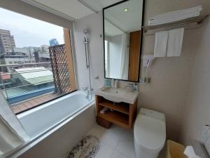 Koupelna v ubytování 盤古捷旅 - Panco Hotel