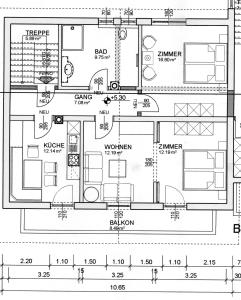 Majutuskoha Appartement Birkheim korruse plaan