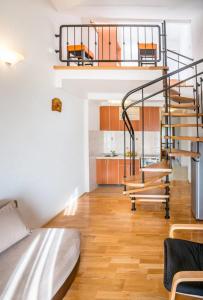 Η κουζίνα ή μικρή κουζίνα στο Majka Apartments