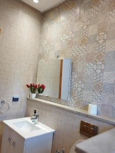 Koupelna v ubytování kelibia maison a 170 m de la plage Ezzahra