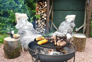 Gril dostupný pro hosty v prázdninového domu