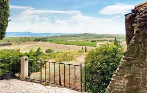 a view of the countryside from the balcony of a house at Nice Home In Escales With House A Panoramic View in Escales