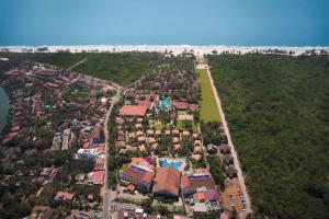 an aerial view of a house near the beach at Radisson Blu Resort, Goa in Cavelossim