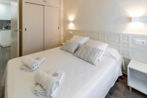 Ένα ή περισσότερα κρεβάτια σε δωμάτιο στο Polcent 8 Apartamento cercano a la playa