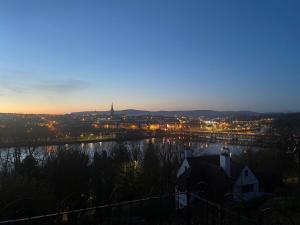 a view of the city at night at The White House in Derry Londonderry