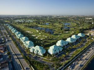an aerial view of a resort with a golf course at Apartment Provident Doral at The Blue-2 by Interhome in Miami