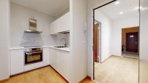 A kitchen or kitchenette at SAHI - Dei dell'Olimpo apartments Porta Romana