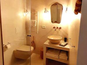 Koupelna v ubytování B&B Al Vico
