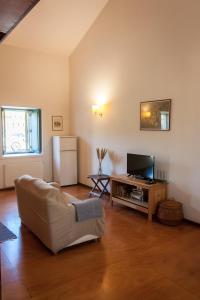 TV a/nebo společenská místnost v ubytování Palácio da Quinta da Portela IV