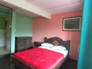 Postel nebo postele na pokoji v ubytování Finca Hotel Guayacundo
