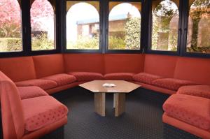 Istumisnurk majutusasutuses Hotel Les 3 Cles