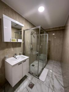 Koupelna v ubytování Hotel MonteNino