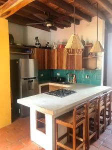 Kjøkken eller kjøkkenkrok på CASA LA ISLA MOMPOX