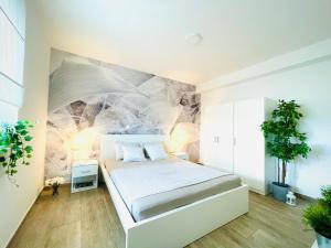 Postel nebo postele na pokoji v ubytování Anapartments
