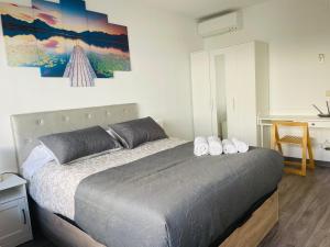 Posteľ alebo postele v izbe v ubytovaní Beach Apartment Artigas
