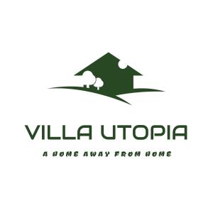un logotipo de hogar lejos de casa en Villa Utopia, en Balchik