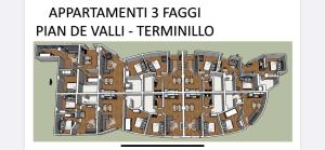 Půdorys ubytování TERMINILLO - I Fiori del Terminillo - Tre Faggi