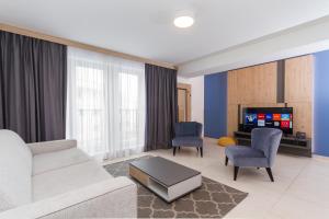 Et tv og/eller underholdning på Garden Palace Marjeta Apartment with free Parking + 34 billeder