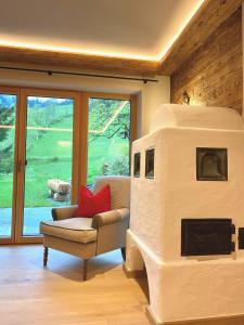 Χώρος καθιστικού στο CHALET KITZBICHL by Alpin Charme Apartments