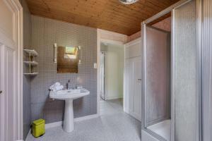 a bathroom with a sink and a mirror at Villa Playa in Veyrier-du-Lac +22 photos